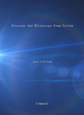Otoscope image workstation Software 英文版耳鼻喉镜工作站软件
