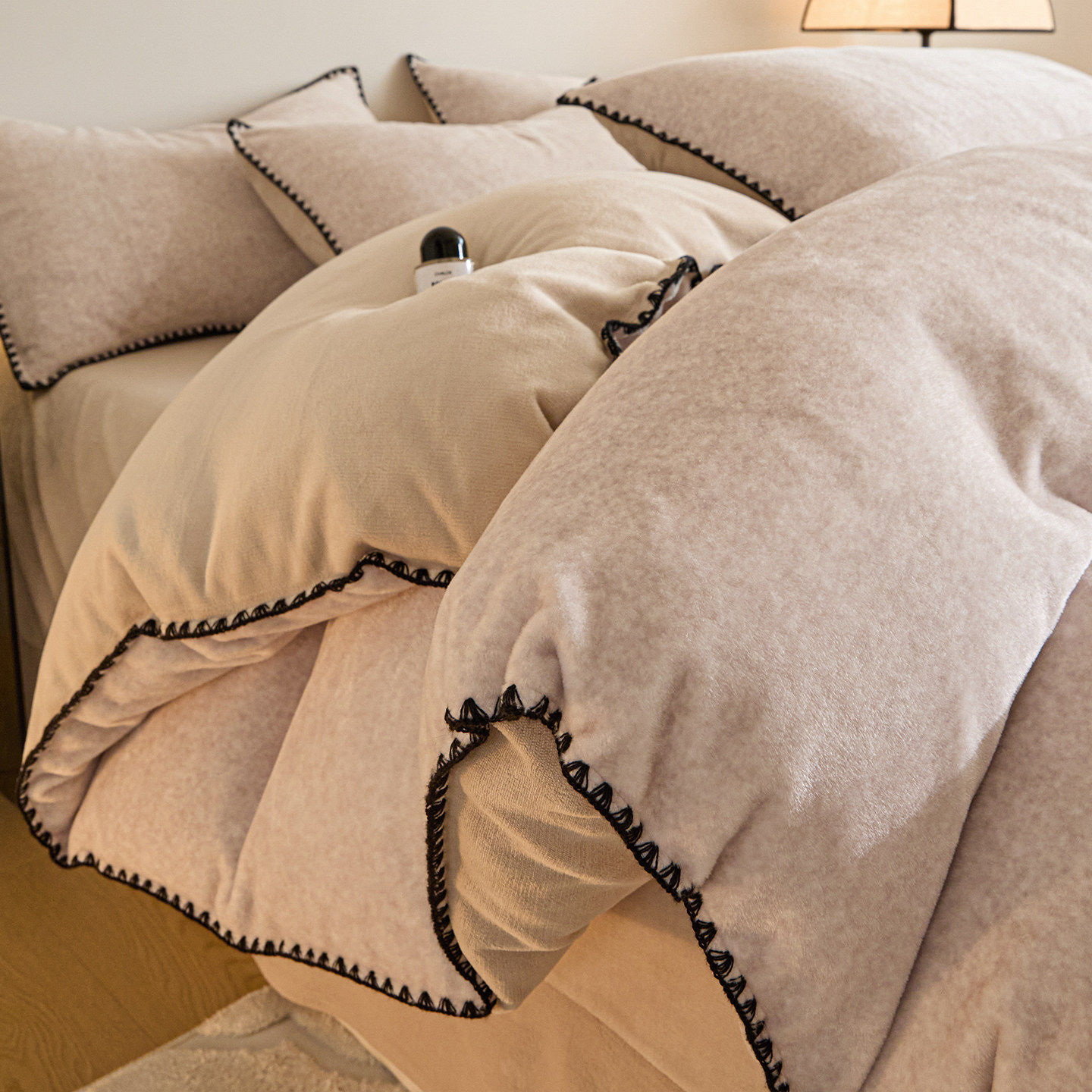 法国LITT2026新款加厚獭獭牛奶绒床上用品四件套珊瑚绒床单被套床