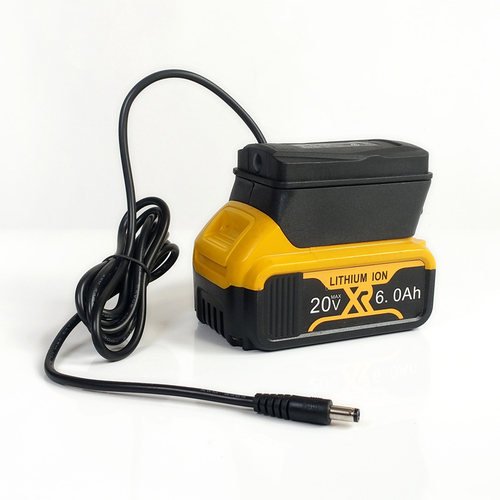 2米公线DC5521取电座适用DEWALT得伟款锂电池取电器转换器带USB