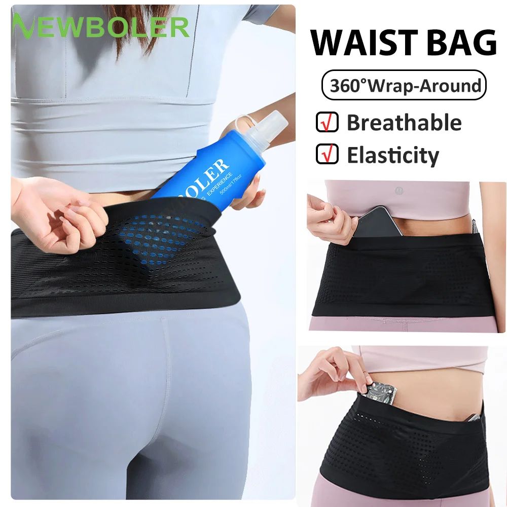 Running Waist Bag Men Women Invisible Elastic  Running Belt