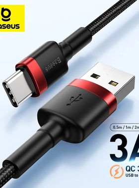 Baseus 60W 3A USB Type C Cable For Huawei Honor Xiaomi Samsu