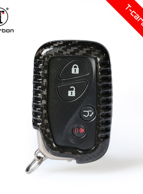 T-carbon适用于雷克萨斯CT.IS.ES.GS.RX.GX系碳纤维钥匙壳包套扣