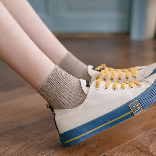 袜子女短袜低帮棉线女黑色韩国