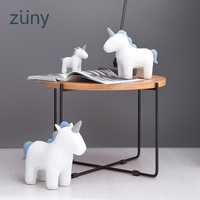 台湾zuny皮革文具 Unicorn Nico独角兽尼克 乔迁贺礼摆件圣诞礼物