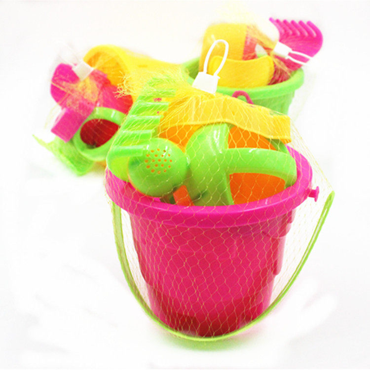 어린이 해변 장난감 자동차 세트 양동이  놀이 모래 파기 모래시계 대형 삽 물놀이 목욕 계수나무 도구