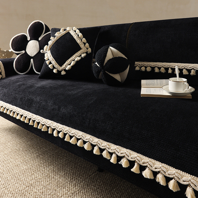 高档雪尼尔皮沙发防滑坐垫沙发垫