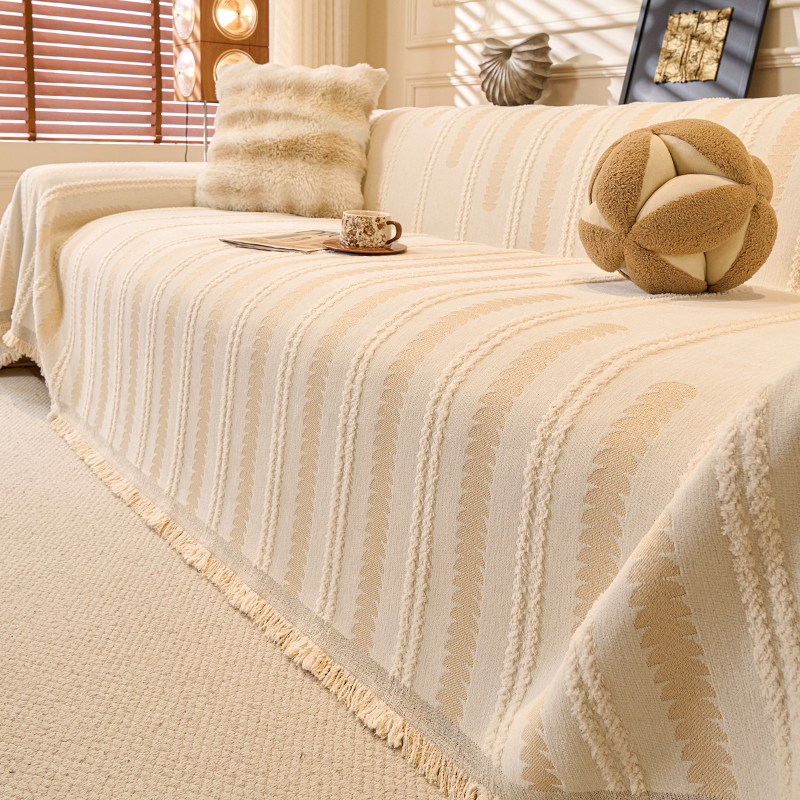 沙发盖布雪尼尔四季通用防滑防猫抓沙发盖毯套罩高级感全盖沙发巾