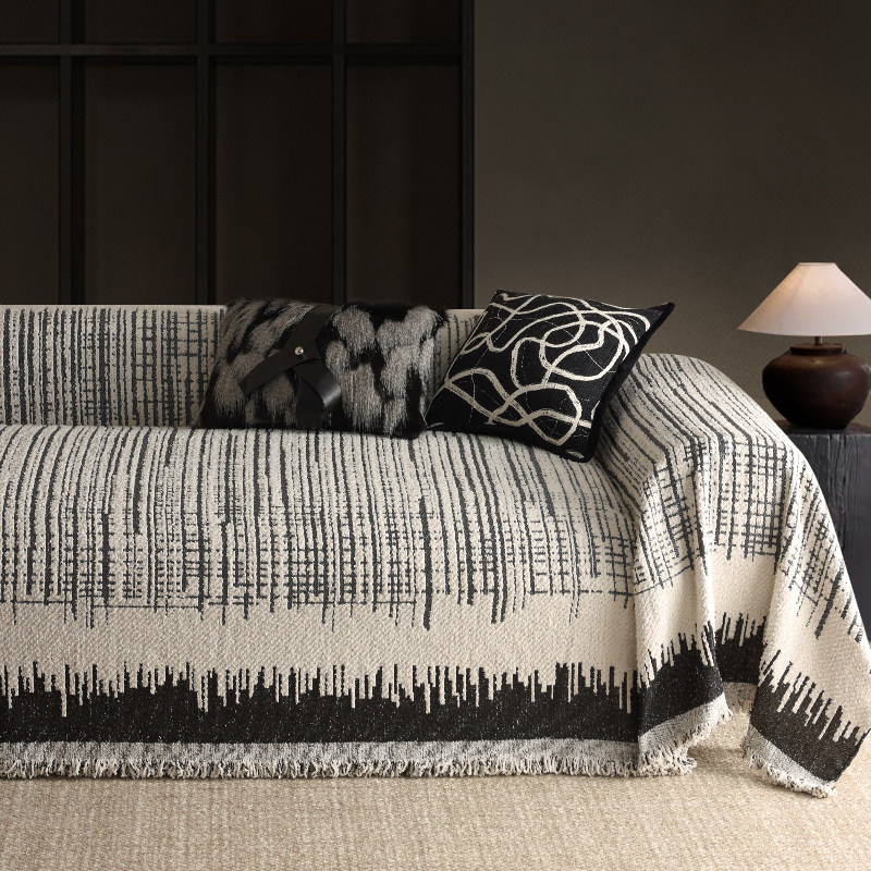 2025新款直排沙发巾盖布轻奢风高级感全盖直排套罩沙发垫四季通用