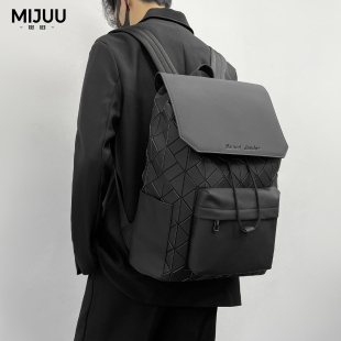 觅旧潮牌双肩包男大容量男士 高级感商务通勤电脑背包旅行书包6183