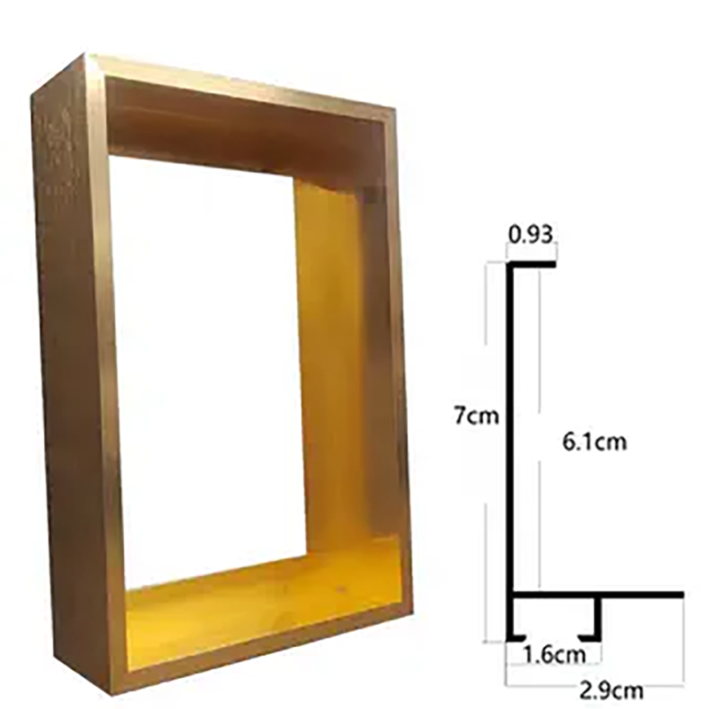 铝合金油画框外框7cm型材加厚金属边框油画框立体画 中空装裱包邮