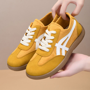 春秋老北京布鞋女新款软底轻便德训鞋百搭休闲女士单鞋舒适妈妈鞋