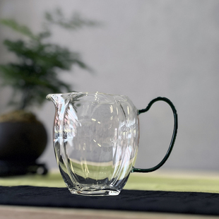 玻璃公道杯茶具分茶器透明公道杯玻璃高档300ml大容量分茶杯匀茶