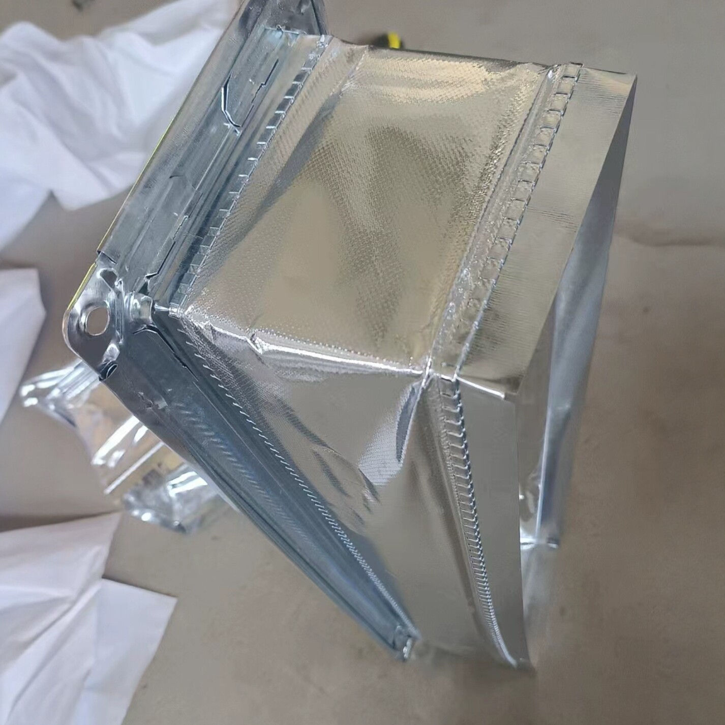 共板法兰中央空调铝箔布防火软连接风机盘管 方形保温通风管道