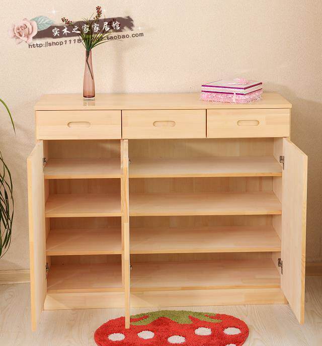 特价实木鞋柜松木三门鞋柜实木双门鞋柜防尘玄关带抽屉喷漆鞋柜在类目 住宅家具, 柜类, 鞋柜中 - 来自Buy2taobao.com提供专业的淘宝代购服务