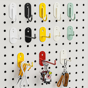 超市货架挂勾洞洞板配件方孔圆孔长孔专用挂钩五金配件工具置物架