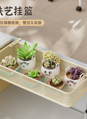 办公桌置物架工位花架神器