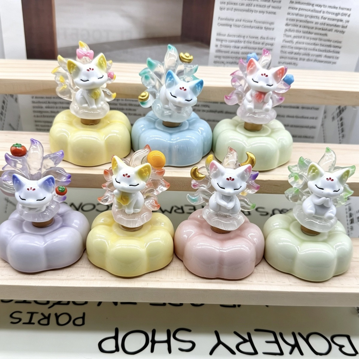 超萌九尾狐景德镇陶瓷转