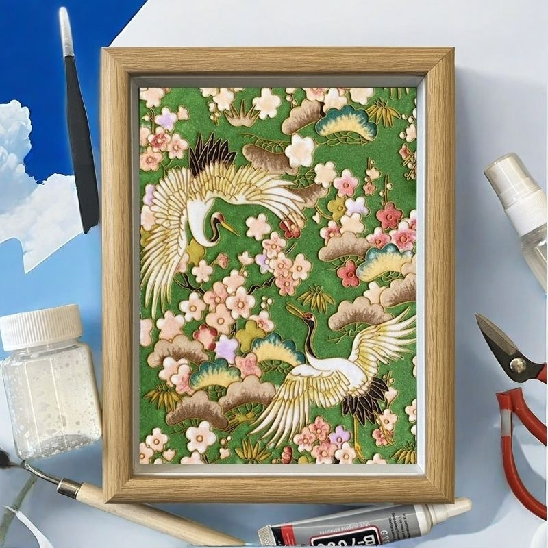 入门国潮景泰蓝掐丝珐琅