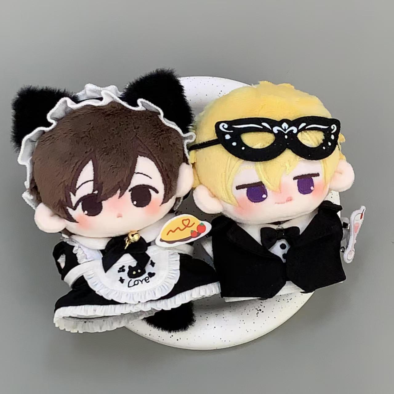 10cm娃衣棉花娃娃衣服海星体自嘲熊玩偶公仔厘米斗篷裙子配饰原创