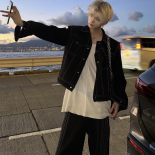 小众设计感明线垫肩夹克外套男简约 新款 Desaturate原创24 AW秋季