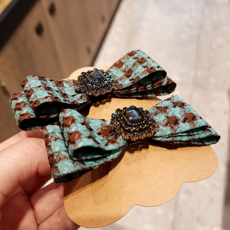 百搭简约蝴蝶结发夹半扎大顶夹图片