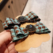 发夹女后脑勺2022新款 高端网红简约蝴蝶结一字夹大号马尾夹发量多