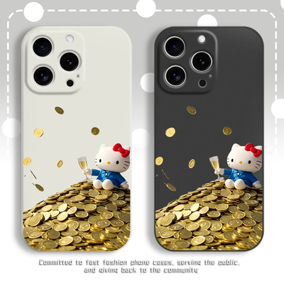 金币HelloKitty手机壳kt凯蒂新款