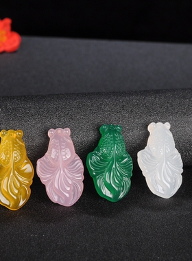 冰种玛瑙金玉满堂男女款项链吊坠