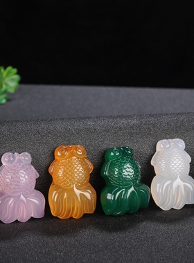 冰种玛瑙金玉满堂年年有余吊坠