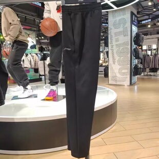 AKLVA59 休闲运动卫裤 AKLV831 男针织加厚宽松大码 李宁运动长裤