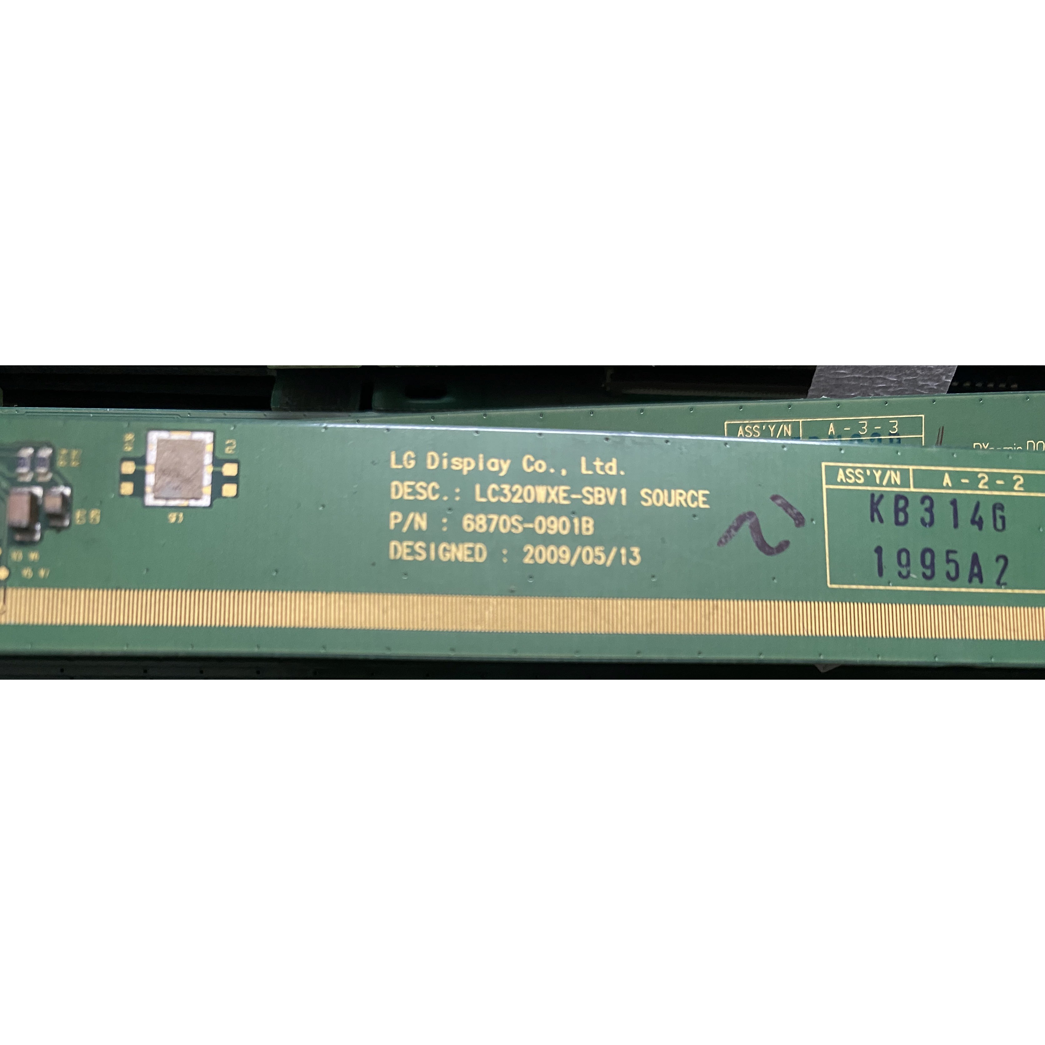 LC320WXE-SBV1 SOURCE 6870S-0901B原装拆机边板成色好