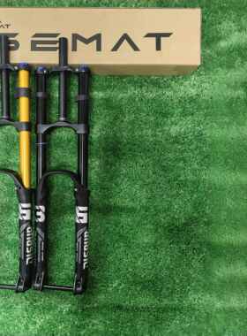 赛迈特双肩桶轴前叉山地车超软肩控阻尼避震气压前叉36管 38管