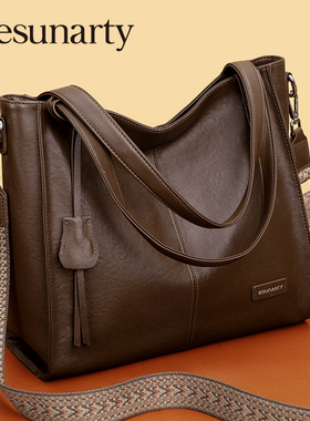 女包2025新款斜挎包女士真皮大容量头层牛皮宽肩带女式单肩包秋冬