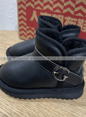 人本67502/57502儿童雪地靴男童大棉鞋2024冬季加绒加厚女童棉靴