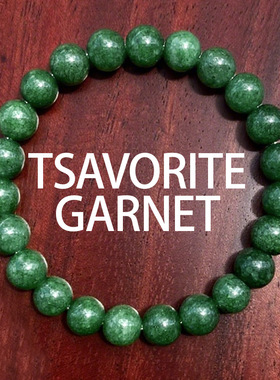 跨境爆款手链欧美天然石水晶手串手镯绿色青甘玉男女士首饰配饰品