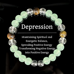 跨境爆款手链虎眼石赤铁矿绿东陵白水晶时尚天然碧玉手链礼物手串