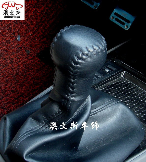 适用大众桑塔纳志俊手动挡免缝真皮档位套排挡套档杆挡把套手刹套