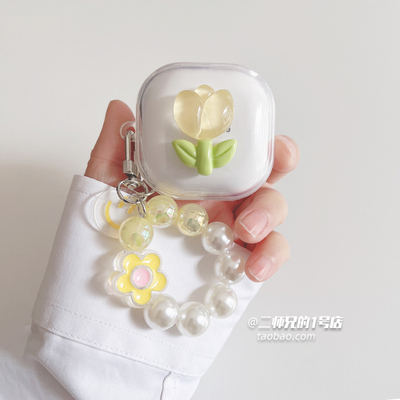 适用三星Galaxybuds2pro耳机保护套live保护壳buds2无线蓝牙耳机壳Galaxy buds3 pro盒buds FE透明防摔软壳套