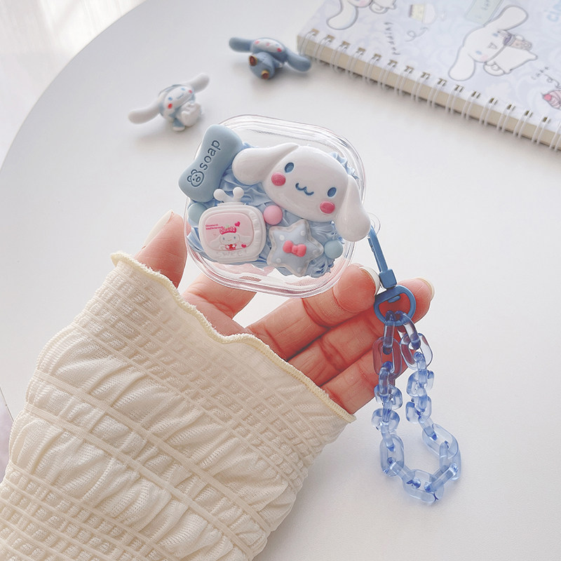 适用SoundPEATS/泥炭TrueAir2+无线蓝牙耳机保护套透明可爱软壳套