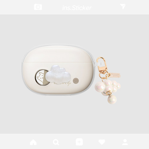 适用iKF Pet Clip耳夹蓝牙耳机保护套iKF Air Clip Pro艺术版耳机壳iKF楼兰透明iKF Ear Clip可爱卡通软壳套