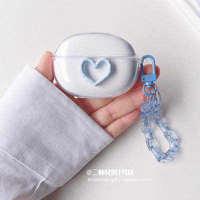 适用SoundPEATS泥炭Air3 Deluxe HS耳机壳uu夹保护套Capsule3Pro透明TrueAir2+卡通cc夹pro可爱air4pro软壳套