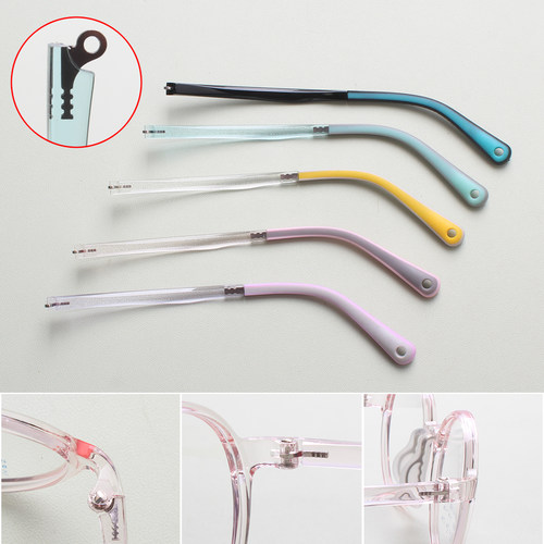 学生儿童近视镜金属单凸牙眼镜腿