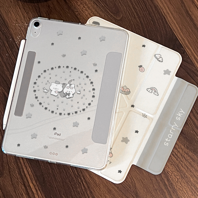 磁吸拆分适用ipad壳保护air7平板保护壳pro11寸保护套10代带笔槽苹果mini6外壳9双面4新款3Y折防弯8旋转5