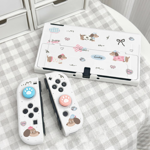 适用任天堂Switch保护套Oled游戏机配件分体防摔硬壳ns卡通switcholed保护壳手柄套Switch2超薄便携续航版