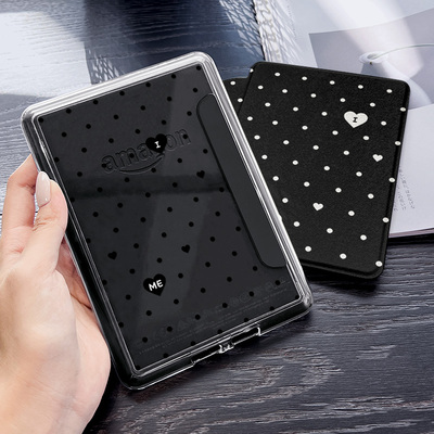 亚克力透明壳适用kindle手持带款kpw4软壳可拆分带休眠青春版658防摔松紧带kpw123全包kindle
