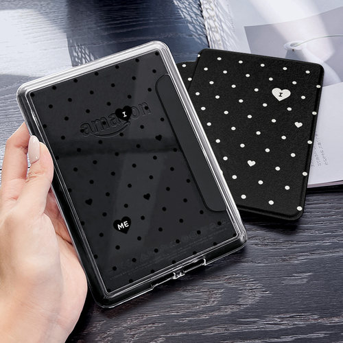亚克力透明壳适用kindle手持带款kpw4软壳可拆分带休眠青春版658防摔松紧带kpw123全包kindle