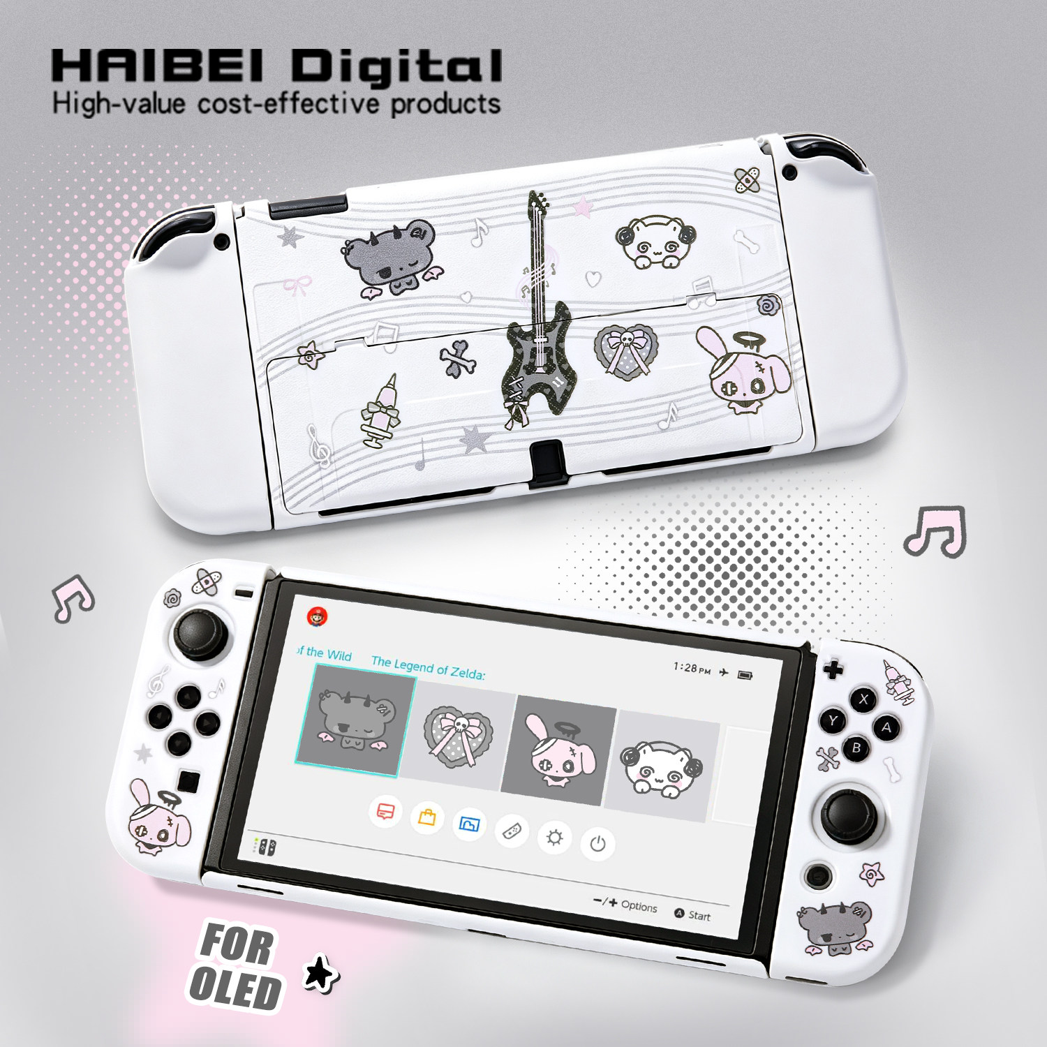 亚比风适用任天堂Switch保护套Oled游戏机配件分体防摔硬壳ns卡通switcholed保护壳手柄套Switch2超薄便携图片