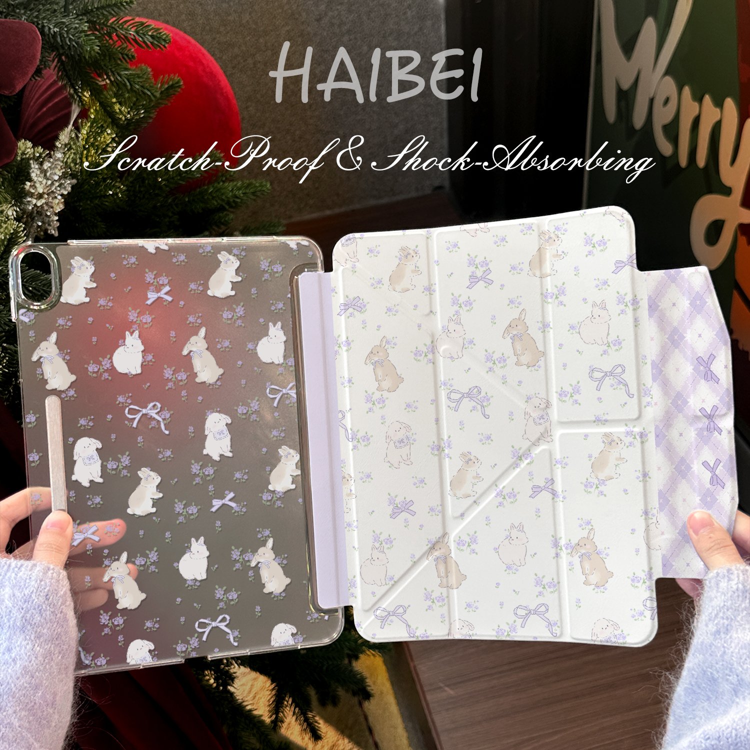 笔袋式超轻薄磨砂iPad平板壳防弯