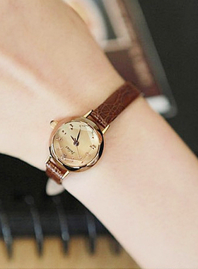 julius聚利时韩国时尚细皮带女表小巧迷你小表盘学生防水女士手表