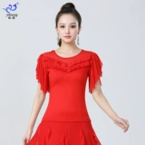 Новые эластичные сетчатые топы для современных танцев, бальные танцы, одежда для латинских танцев, костюмы для выступлений на сцене